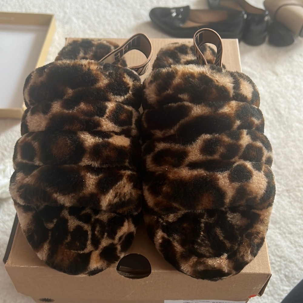 Authentic Fluff Yeah Slide Panther Print